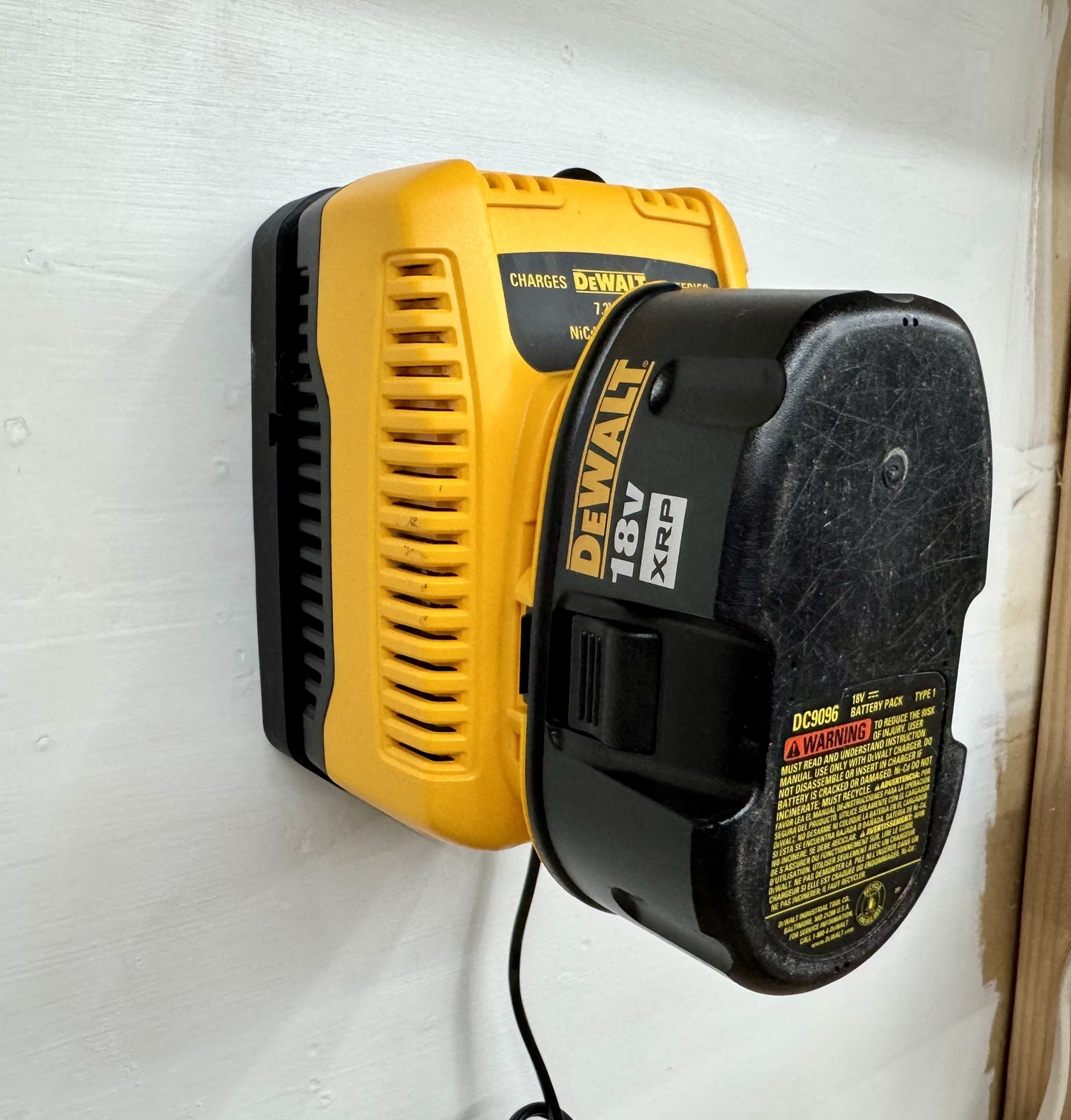 MOUNT for DC9310 Dewalt Battery Charger- Dewalt Wall Mount for 18v Battery Charger