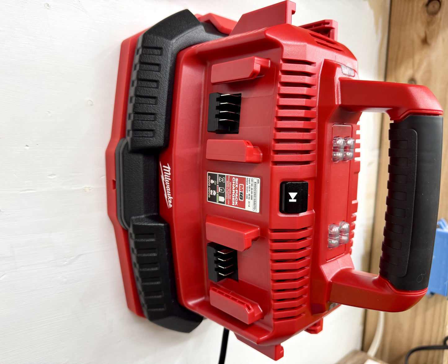 MOUNT for M18 Six-Pack Sequential Charger- Wall Holder for Milwaukee Chargers