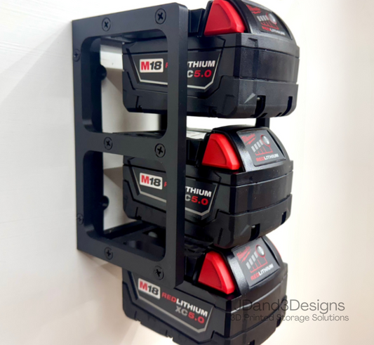 MOUNT for Milwaukee M18 Batteries - Battery Storage Station