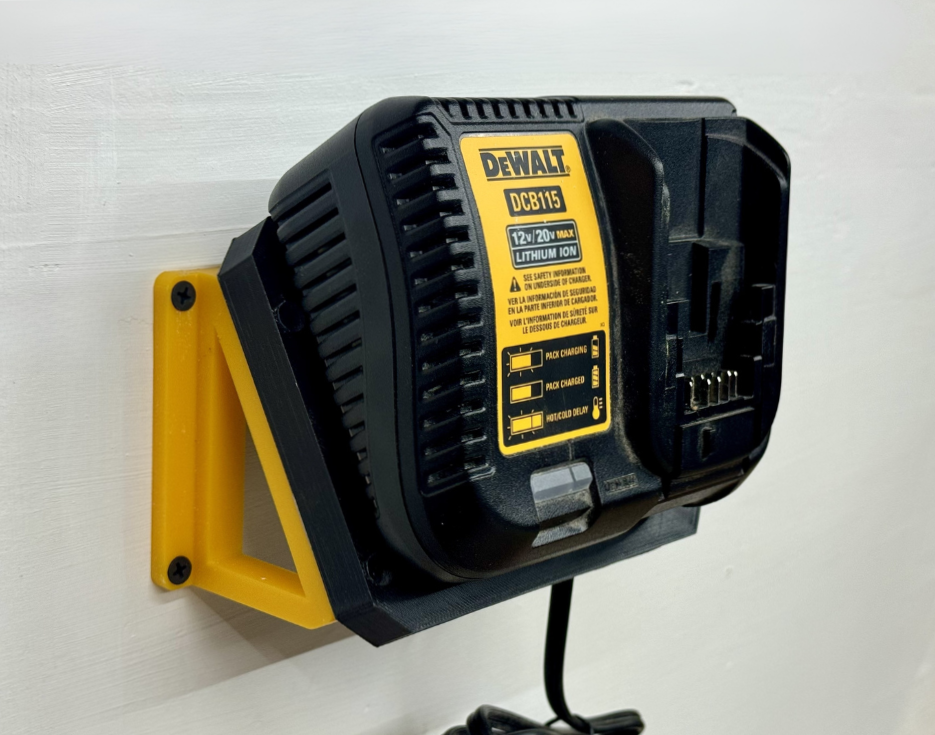 MOUNT for DCB112/DCB113/DCB115/DCB1104 Dewalt Battery Charger- Dewalt Wall Mount for 12v/20vBattery Charger