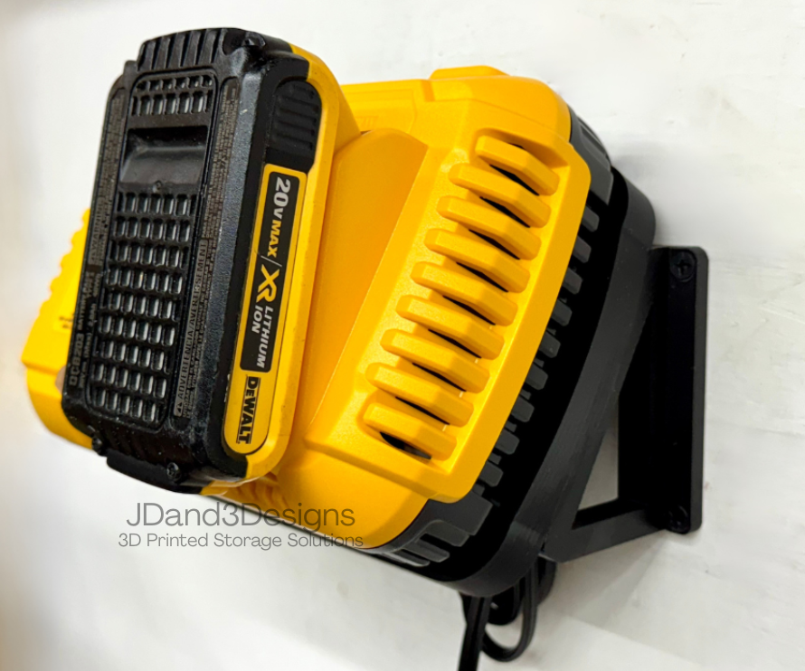 MOUNT for DCB1112 Dewalt Battery Fast Charger- Dewalt Wall Mount for 20v Fast Charger