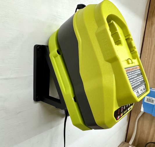 MOUNT for PCG002 Ryobi One + 18V Lithium-Ion Battery Charger- Charger/Battery Holder for Ryobi