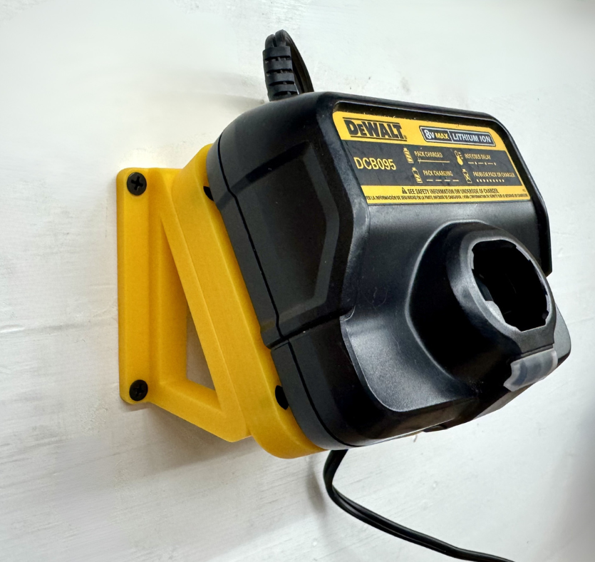 MOUNT for DCB095 8v Max Dewalt Battery Charger- Dewalt Wall Mount