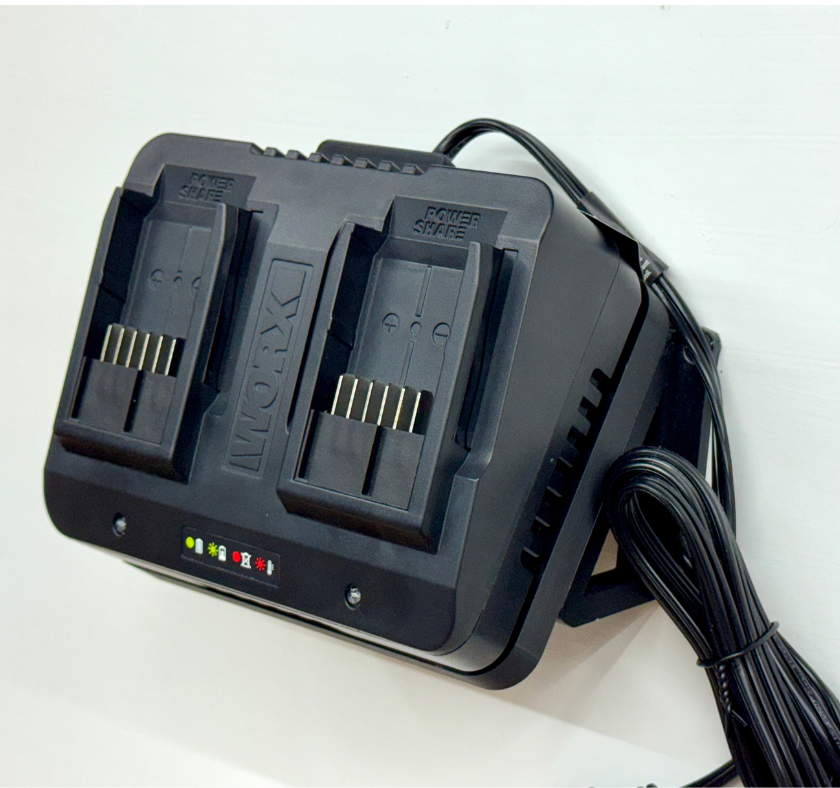 MOUNT for Worx Dual Battery Charger Model #WA3770- Wall Holder for Chargers