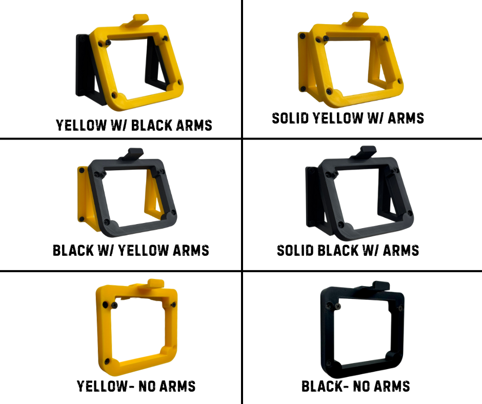 MOUNT for DCB107 Dewalt Battery Charger w/ removable TOP CLAMP- Dewalt Wall Mount for 12v/20vBattery Charger