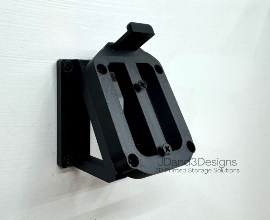 MOUNT for DCB1102 Dewalt Battery Charger w/ removeable TOP CLAMP - Dewalt Wall Mount for 12v/20vBattery Charger