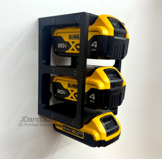 MOUNT for Dewalt Batteries - Battery Storage Station