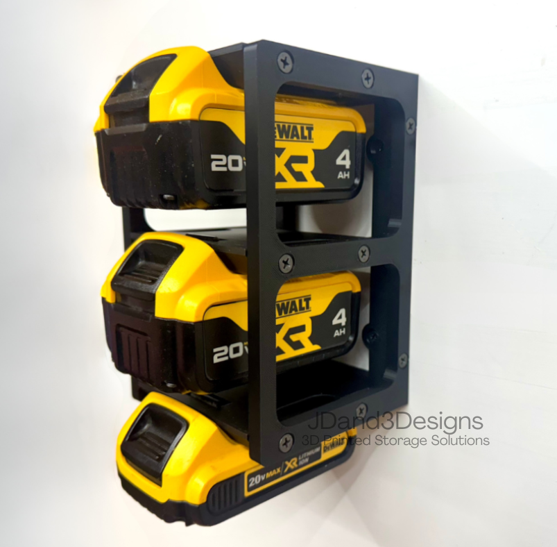 MOUNT for Dewalt Batteries - Battery Storage Station