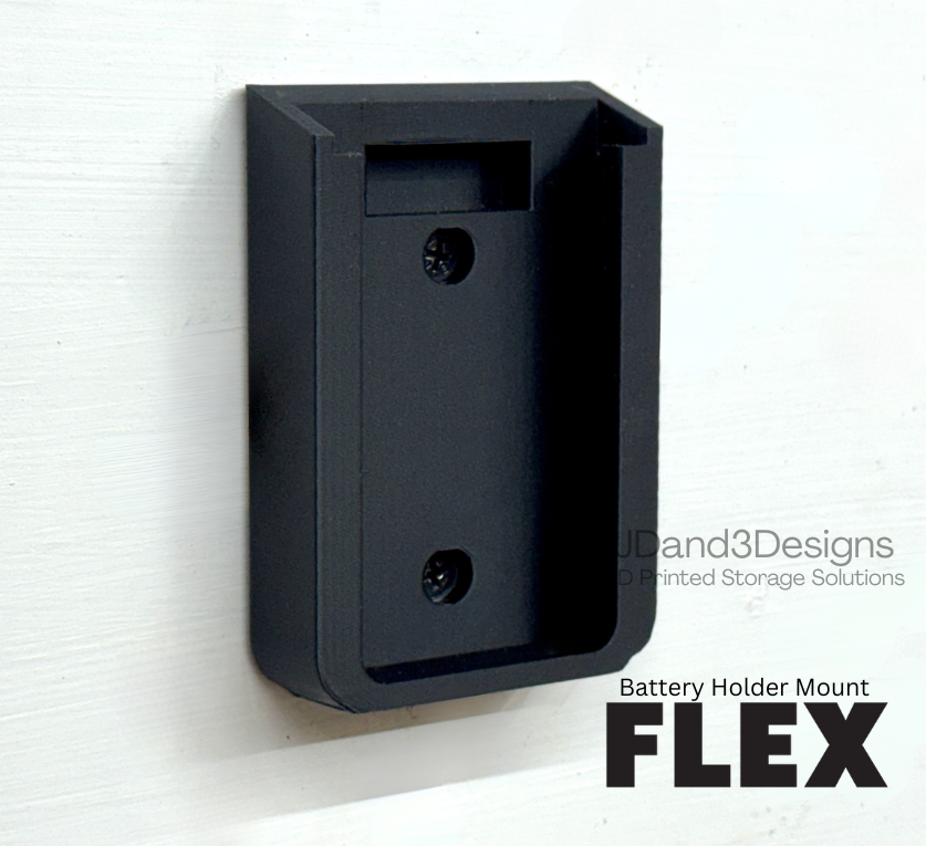 MOUNT for 24v Flex Battery Single or Double- Wall Mount for any 24v Flex Battery/ Battery Cover