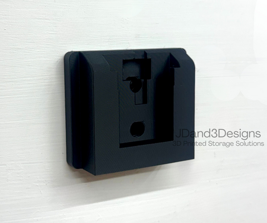 MOUNT for 12v Dewalt Battery- Wall Mount for 12v Dewalt Battery/ Battery Cover- Single or Double Slot