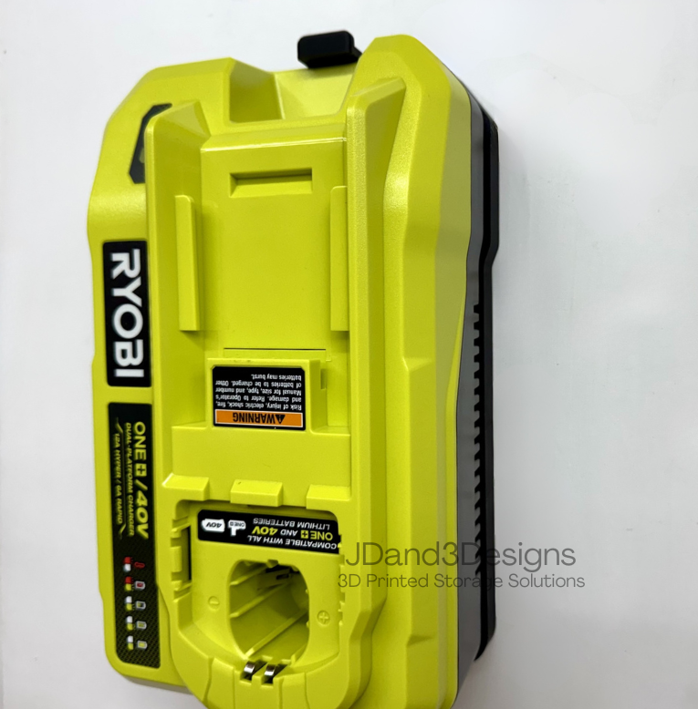 MOUNT for PCG007 Ryobi One + 40V Dual Battery Charger w/ Removable Top Clamp