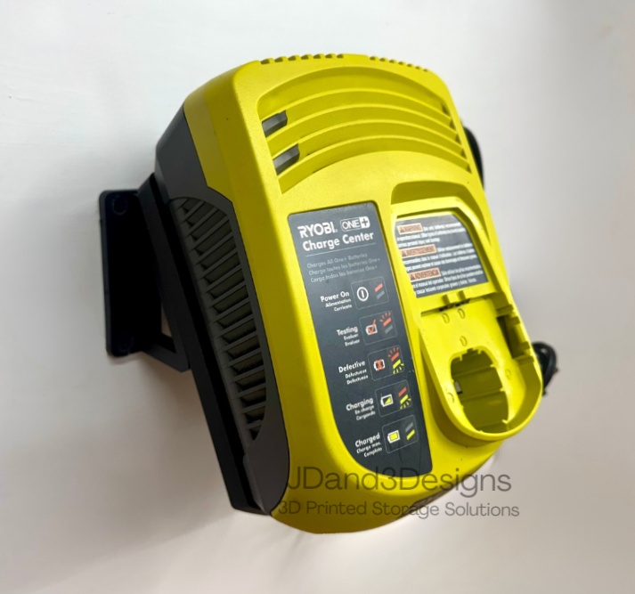 MOUNT for Ryobi One+ P113 Charge Center- Charger/Battery Holder for Ryobi Model P113
