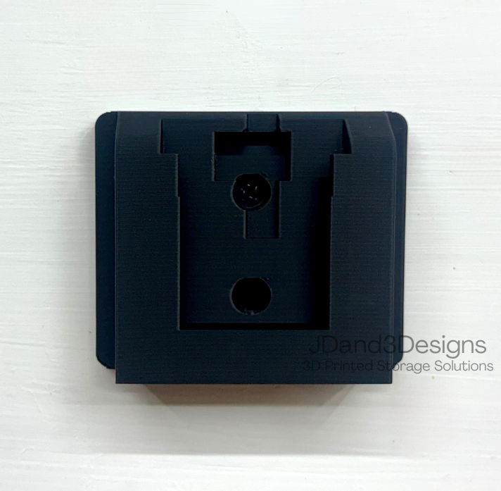 MOUNT for 12v Dewalt Battery- Wall Mount for 12v Dewalt Battery/ Battery Cover- Single or Double Slot