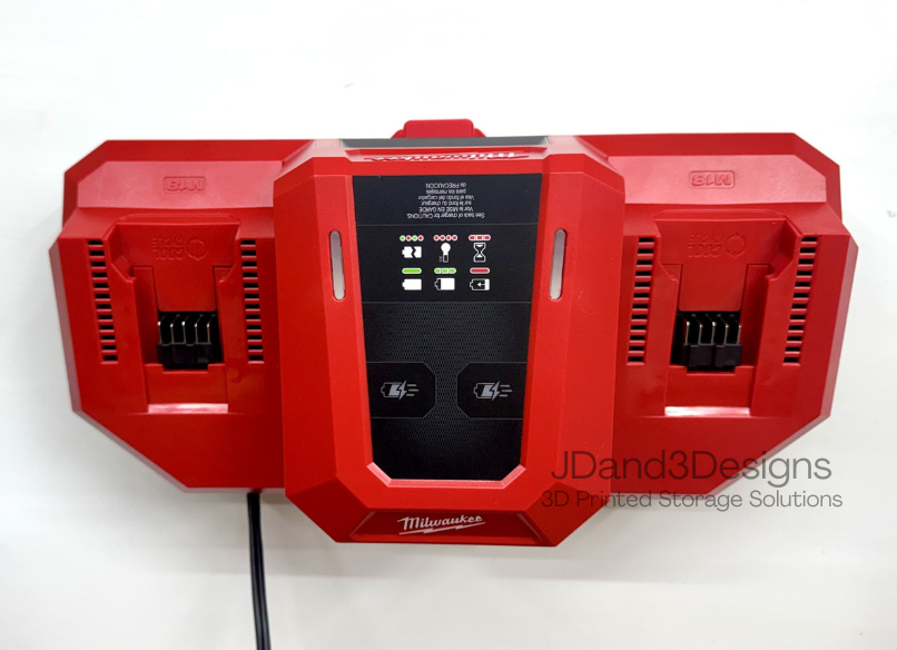 MOUNT for Milwaukee M18 Dual Bay Super Charger- Model 48-59-1815 Wall Mount