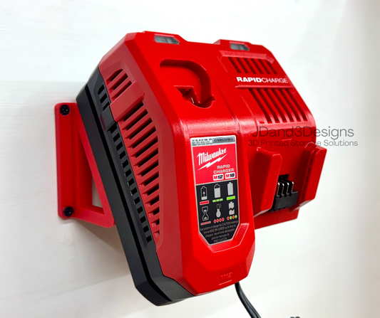 MOUNT for M12-M18 Combo Milwaukee RAPID CHARGER w/ Removable Top Clamp- Model #48-59-1808