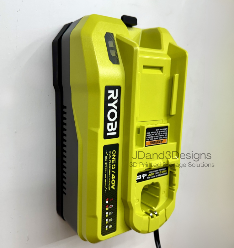 MOUNT for PCG007 Ryobi One + 40V Dual Battery Charger w/ Removable Top Clamp
