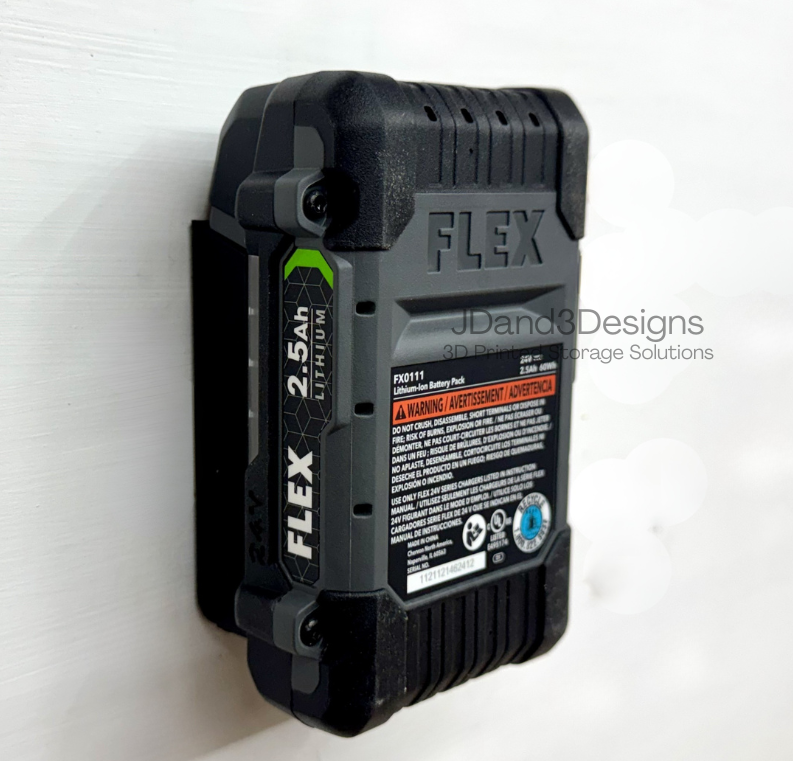 MOUNT for 24v Flex Battery Single or Double- Wall Mount for any 24v Flex Battery/ Battery Cover