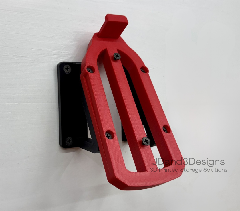 MOUNT for M4 Milwaukee Battery Charger Model #48-59-2001 w/ Removable Top Clamp- Wall Holder for Chargers