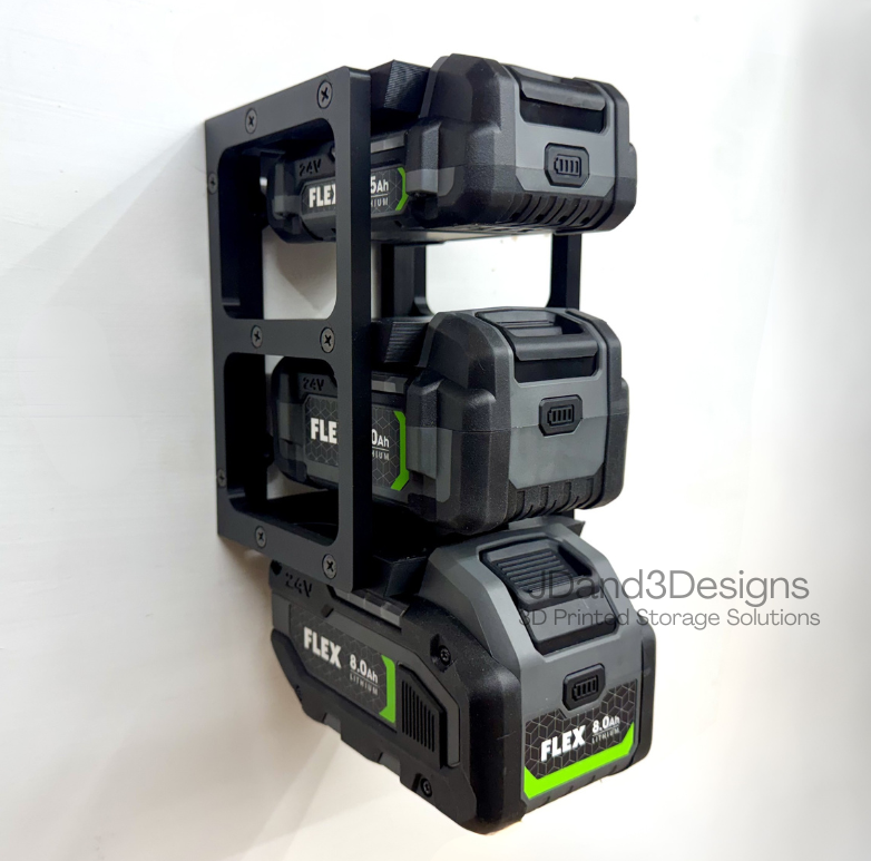 MOUNT for Flex 24v Batteries - Battery Storage Station