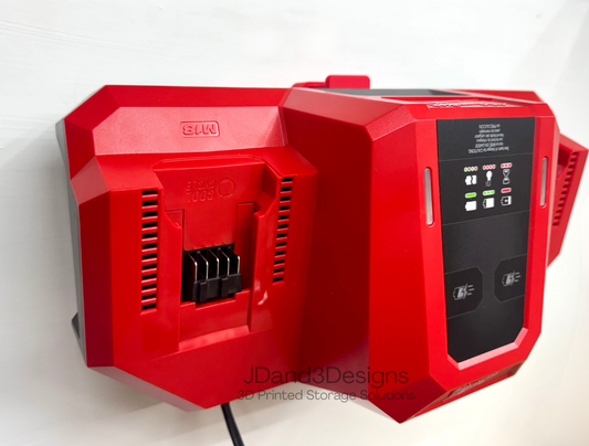 MOUNT for Milwaukee M18 Dual Bay Super Charger- Model 48-59-1815 Wall Mount