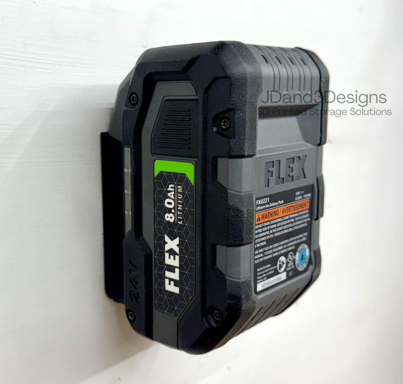 MOUNT for 24v Flex Battery Single or Double- Wall Mount for any 24v Flex Battery/ Battery Cover