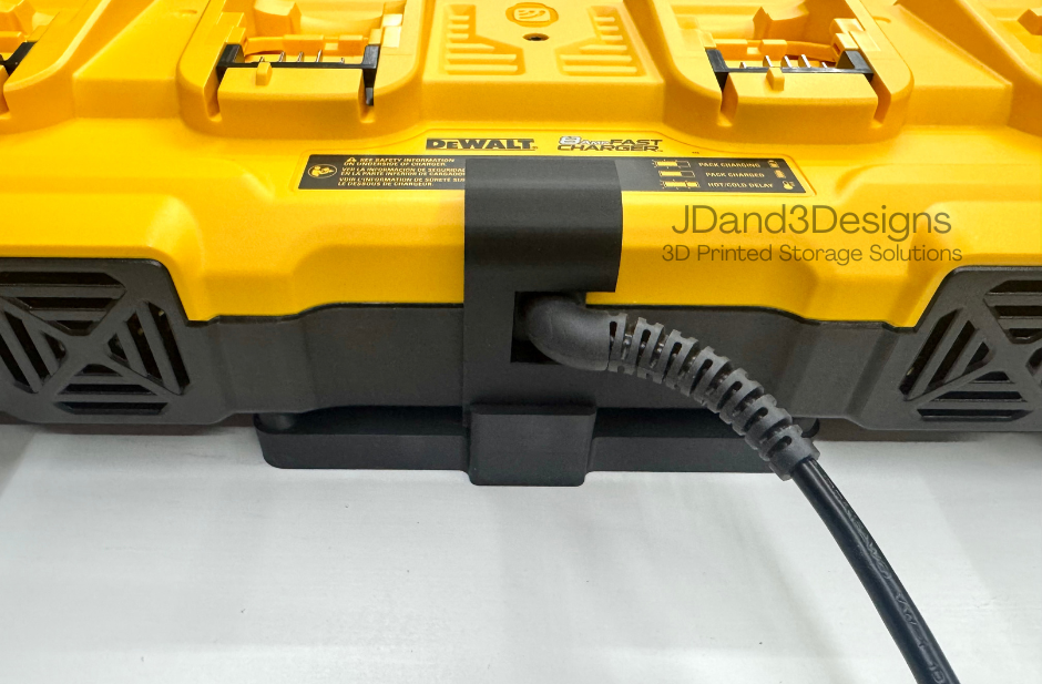 MOUNT for DCB104 Fast Dewalt Battery Charger w/ REMOVEABLE top and bottom clamps- Dewalt Wall Mount