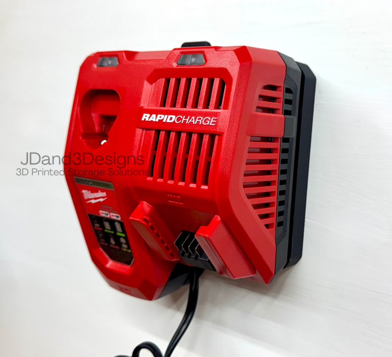 MOUNT for M12-M18 Combo Milwaukee RAPID CHARGER w/ Removable Top Clamp- Model #48-59-1808