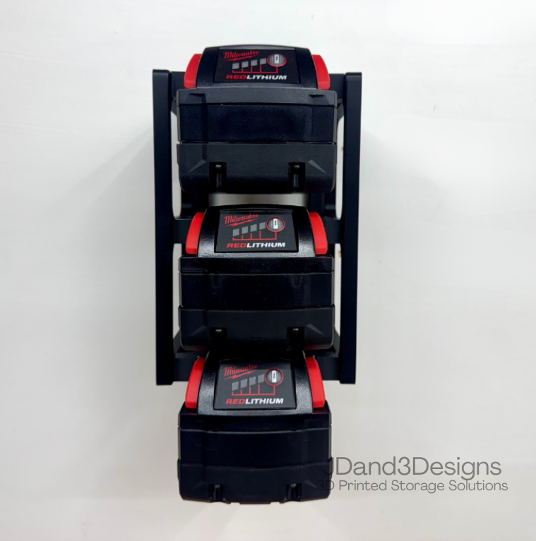 MOUNT for Milwaukee M18 Batteries - Battery Storage Station