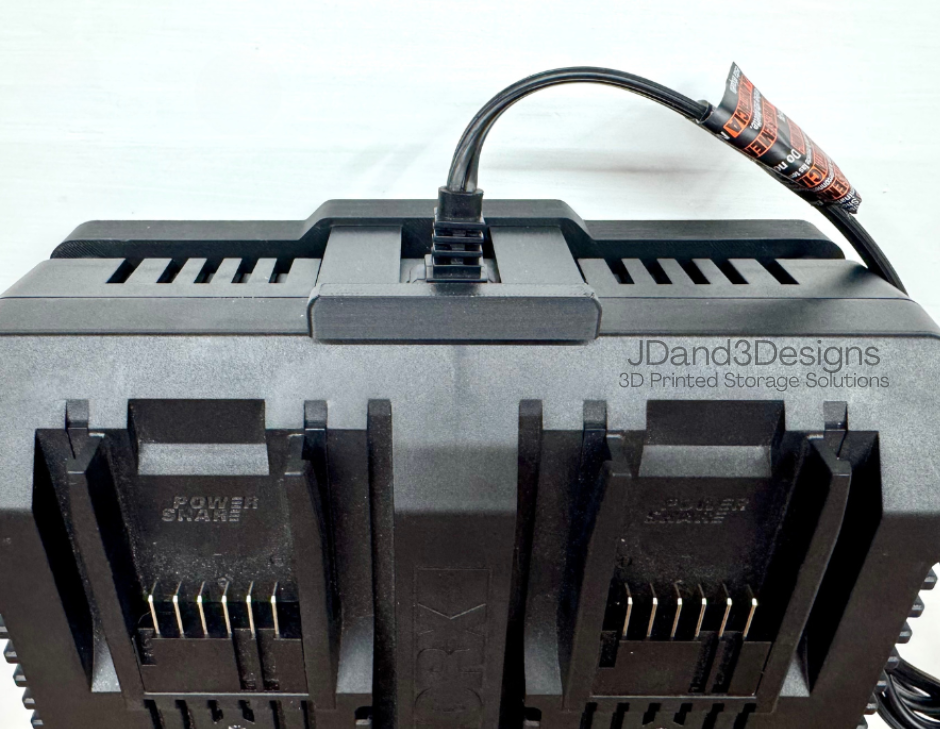 MOUNT for Worx Dual Battery Charger Model #WA3884- Wall Holder for Chargers