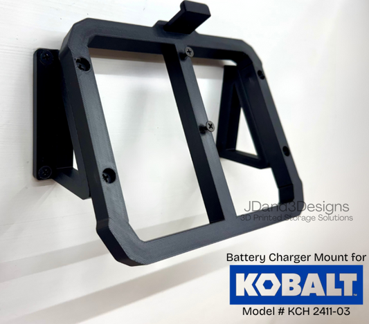 MOUNT for Kobalt 24v Max Battery Charger w/ Top Clamp- Model #KCH 2411-03