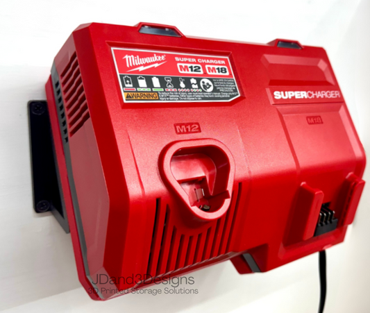 MOUNT for M12-M18 Combo Milwaukee Super Charger w/TOP CLAMP- Model #48-59-1811