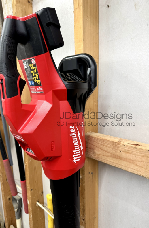 MOUNT for Milwaukee M18 Fuel Dual Battery Handheld Blower- Wall Holder for Leaf Blower