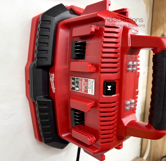 MOUNT for M18 Six-Pack Sequential Charger- Wall Holder for Milwaukee Charger Model Number 48-59-1806