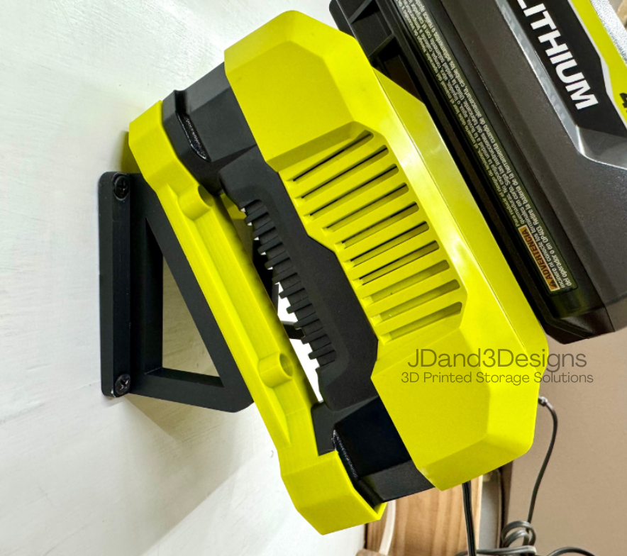 MOUNT for Ryobi 40V Model#OP406VNM Battery Charger- Charger/Battery Holder for Ryobi