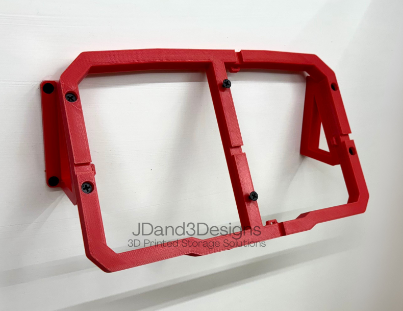 MOUNT for M12 Four Bay Milwaukee Sequential Battery Charger 48-59-1204- Wall Holder for Chargers