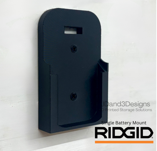 MOUNT for 18v Ridgid Battery- Wall Mount for any 18v Ridgid Battery