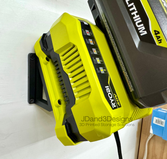 MOUNT for Ryobi 40V Model#OP406VNM Battery Charger- Charger/Battery Holder for Ryobi