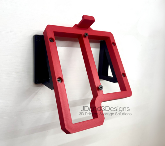 MOUNT for M12-M18 Combo Milwaukee Battery Charger w/ Removeable Top Clamp- Wall Holder for Chargers