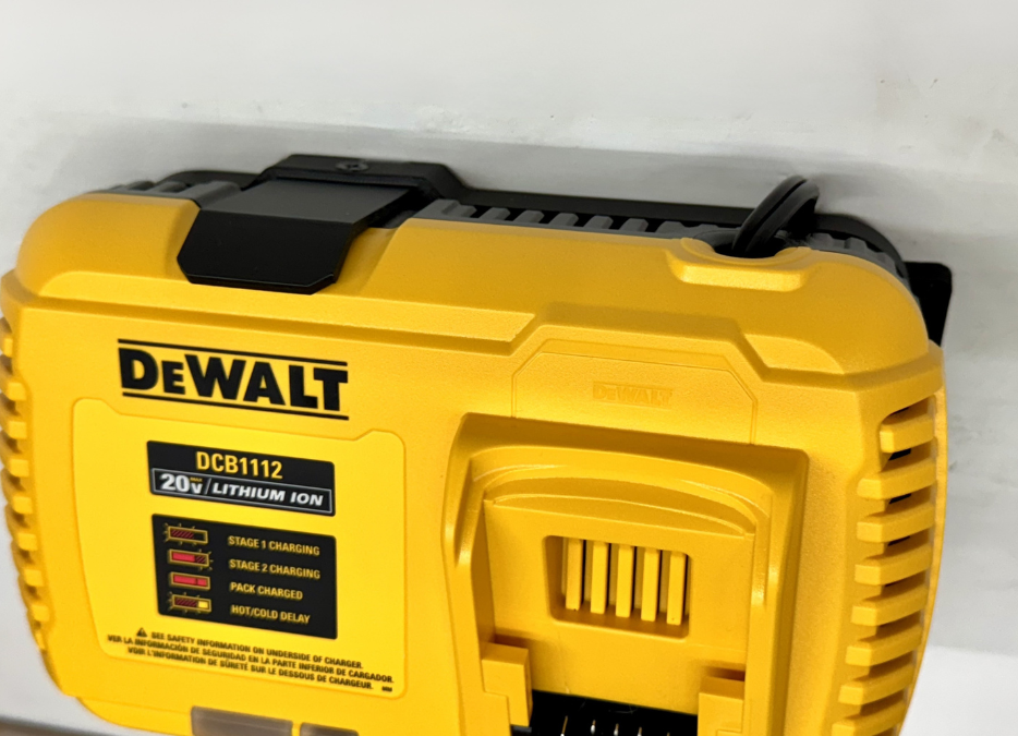 MOUNT for DCB1112 Dewalt Battery Fast Charger- Dewalt Wall Mount for 20v Fast Charger