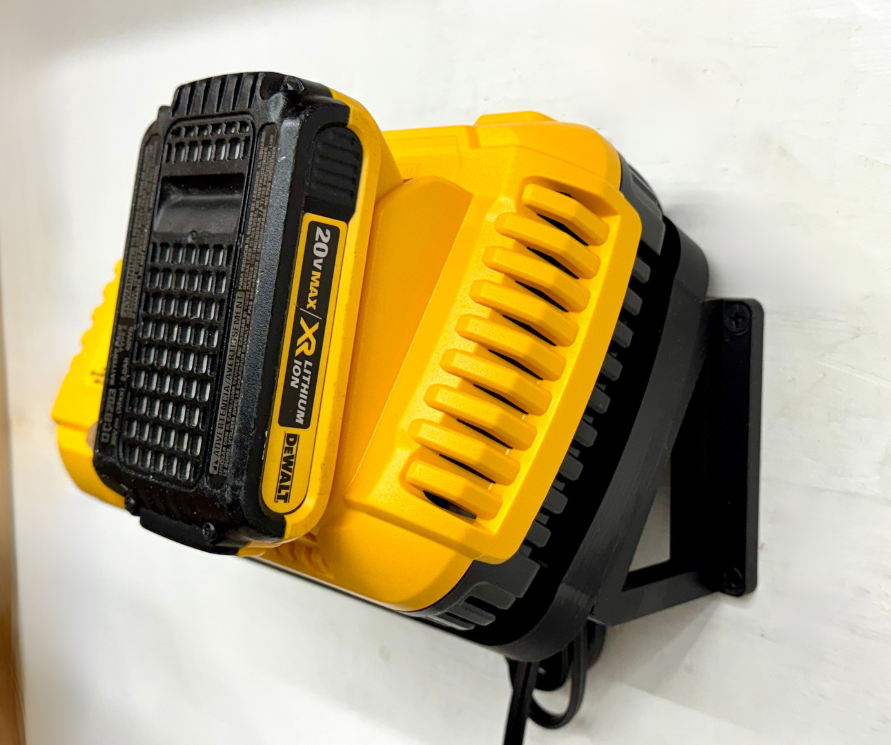 MOUNT for DCB1112 Dewalt Battery Fast Charger- Dewalt Wall Mount for 20v Fast Charger
