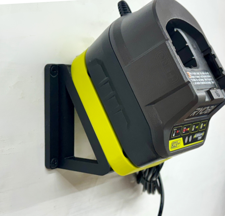 MOUNT for P118B Ryobi One + 18V Lithium+ Battery Charger- Charger/Battery Holder for Ryobi
