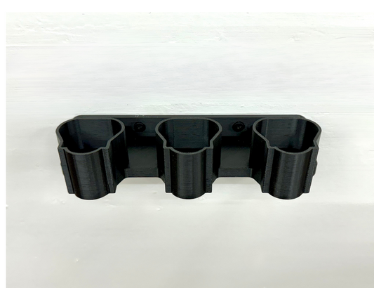 MOUNT for M12- 3 Slot Milwaukee Battery- Battery Holder