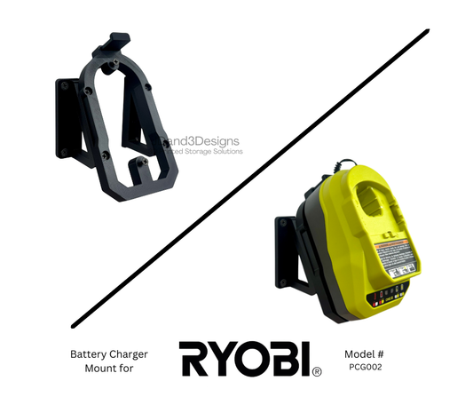 MOUNT for PCG002 Ryobi One + 18V Lithium-Ion Battery Charger w/ Removable Top Clamp