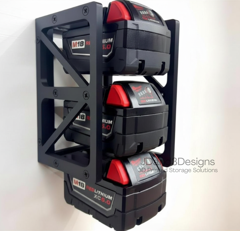 MOUNT for Milwaukee M18 Batteries - Battery Storage Station