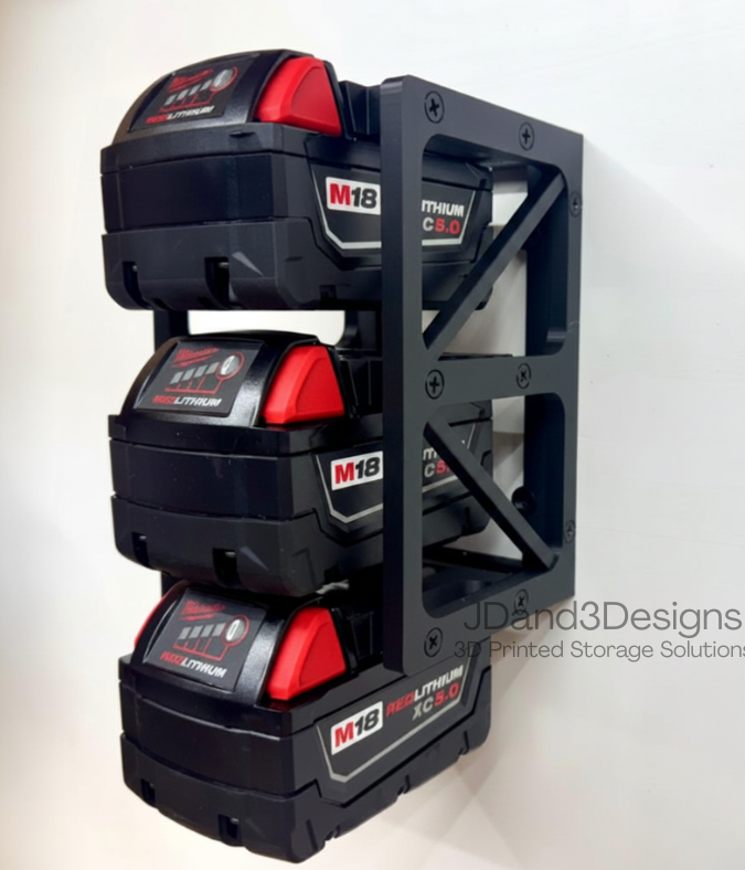 MOUNT for Milwaukee M18 Batteries - Battery Storage Station