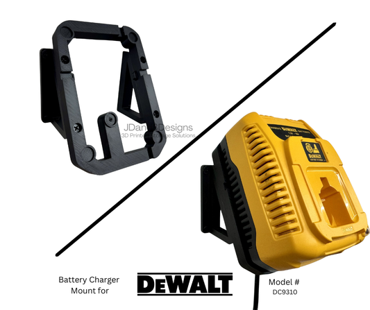 MOUNT for DC9310 Dewalt Battery Charger- Dewalt Wall Mount for 18v Battery Charger
