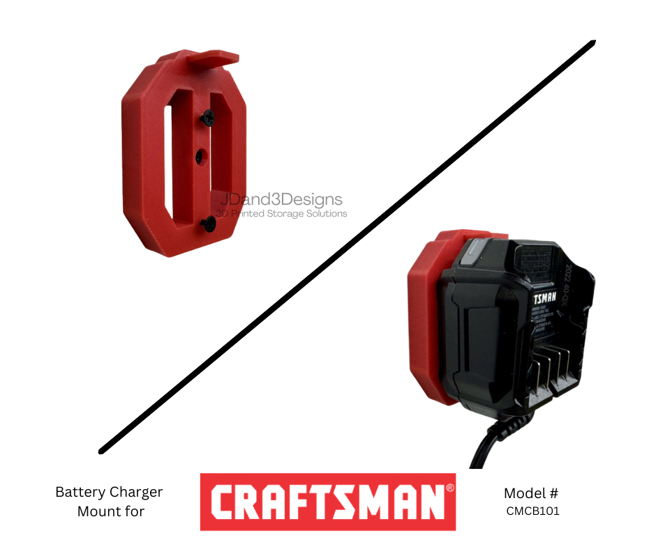 MOUNT for Craftsman V20 CMCB101 Battery Charger- Craftsman Wall Mount