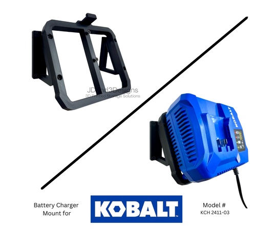 MOUNT for Kobalt 24v Max Battery Charger w/ Top Clamp- Model #KCH 2411-03