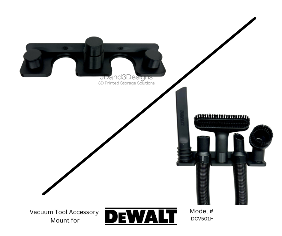 MOUNT for Dewalt Vacuum Tool Accessories- Wall MOUNT Holder for Vacuum Accessories- Tool Hangers- Garage Mounts