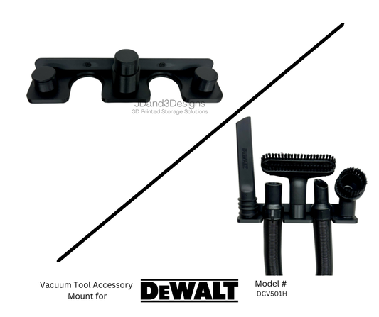 MOUNT for Dewalt Vacuum Tool Accessories- Wall MOUNT Holder for Vacuum Accessories- Tool Hangers- Garage Mounts
